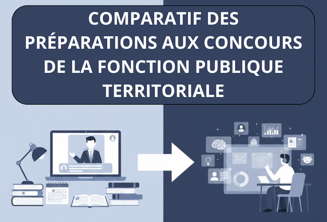 comparatif préparations aux concours de la fonction publique territoriale (attaché territorial, rédacteur territorial, rédacteur principal 2ème classe, adjoint administratif principal 2ème classe, catégories A, B et C)